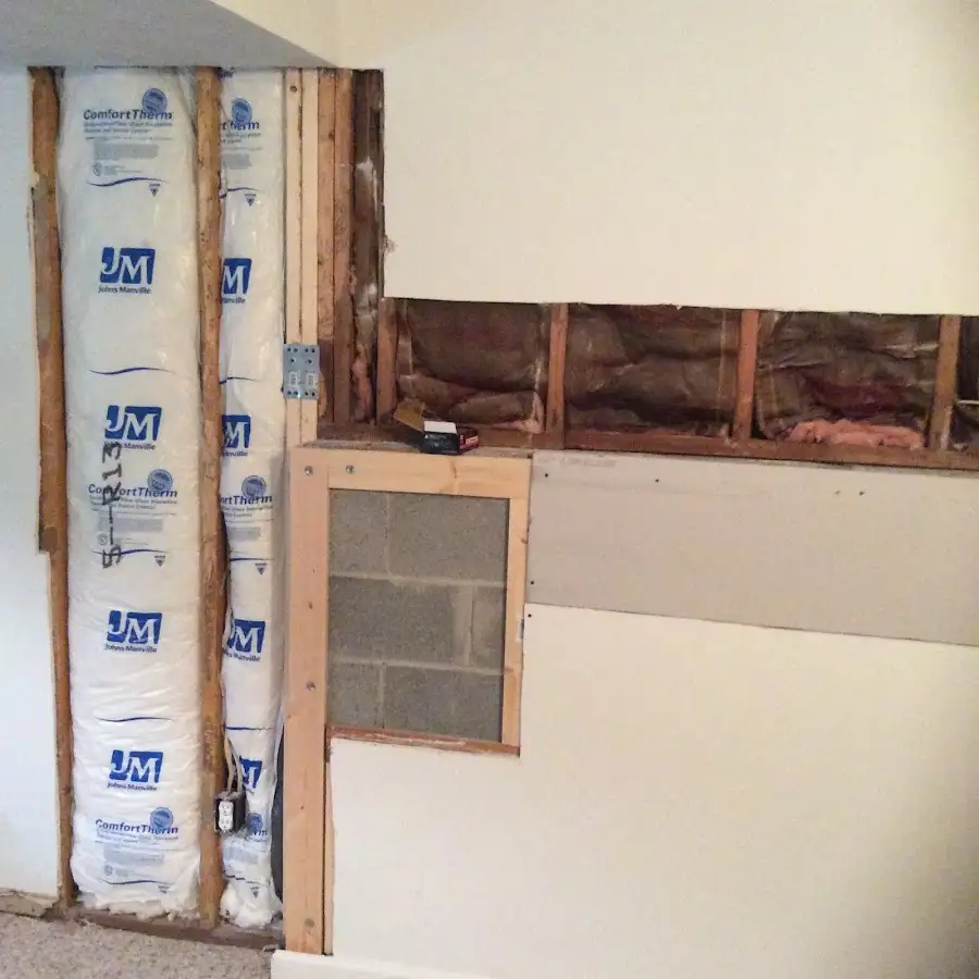 Wall insulation replacement during Contents Cleaning & Restoration in Murphy